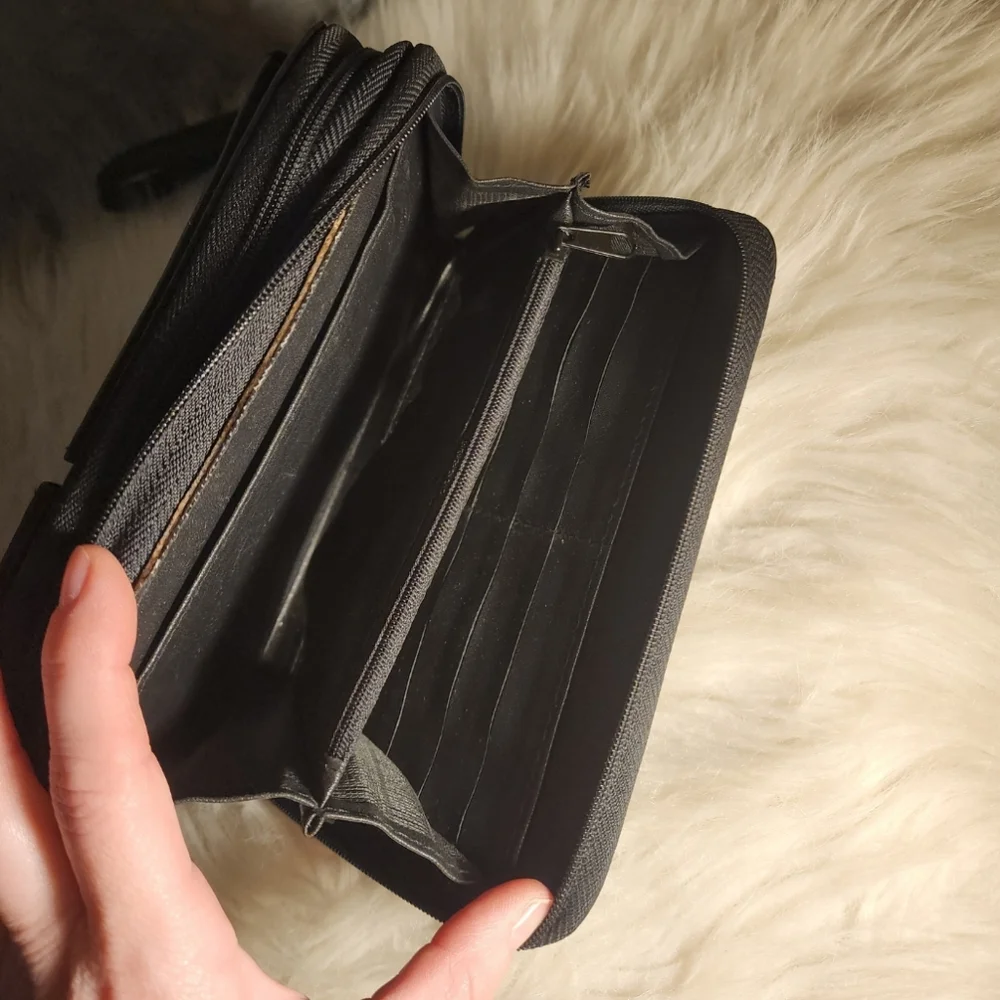 VINTAGE Leather River Ridge Personal Organizer/Planner With Caculator